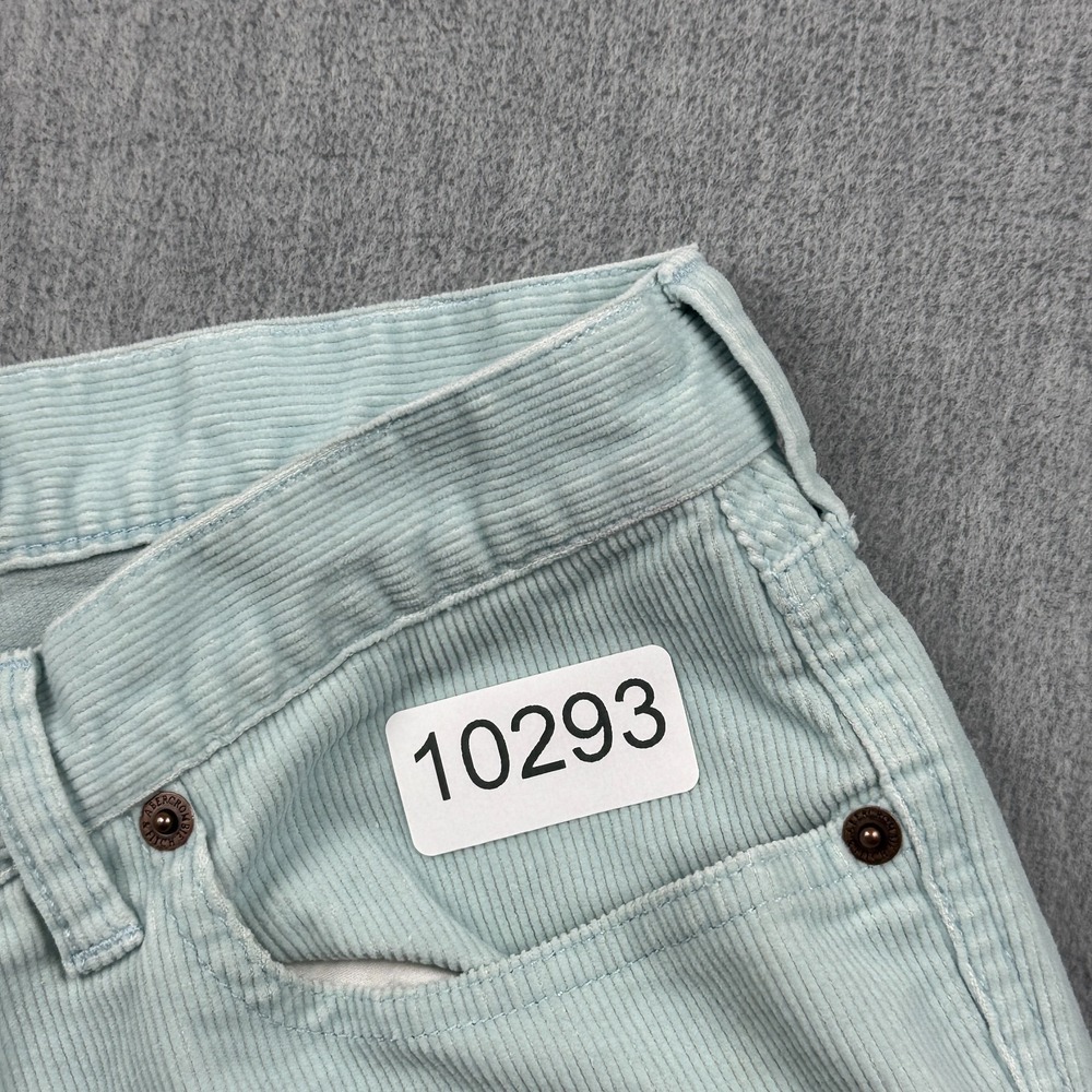 Abercrombie & Fitch‎ Pants Womens 6 Fits 29x31 Blue Corduroy Bootcut Flared Y2k - Picture 13 of 13